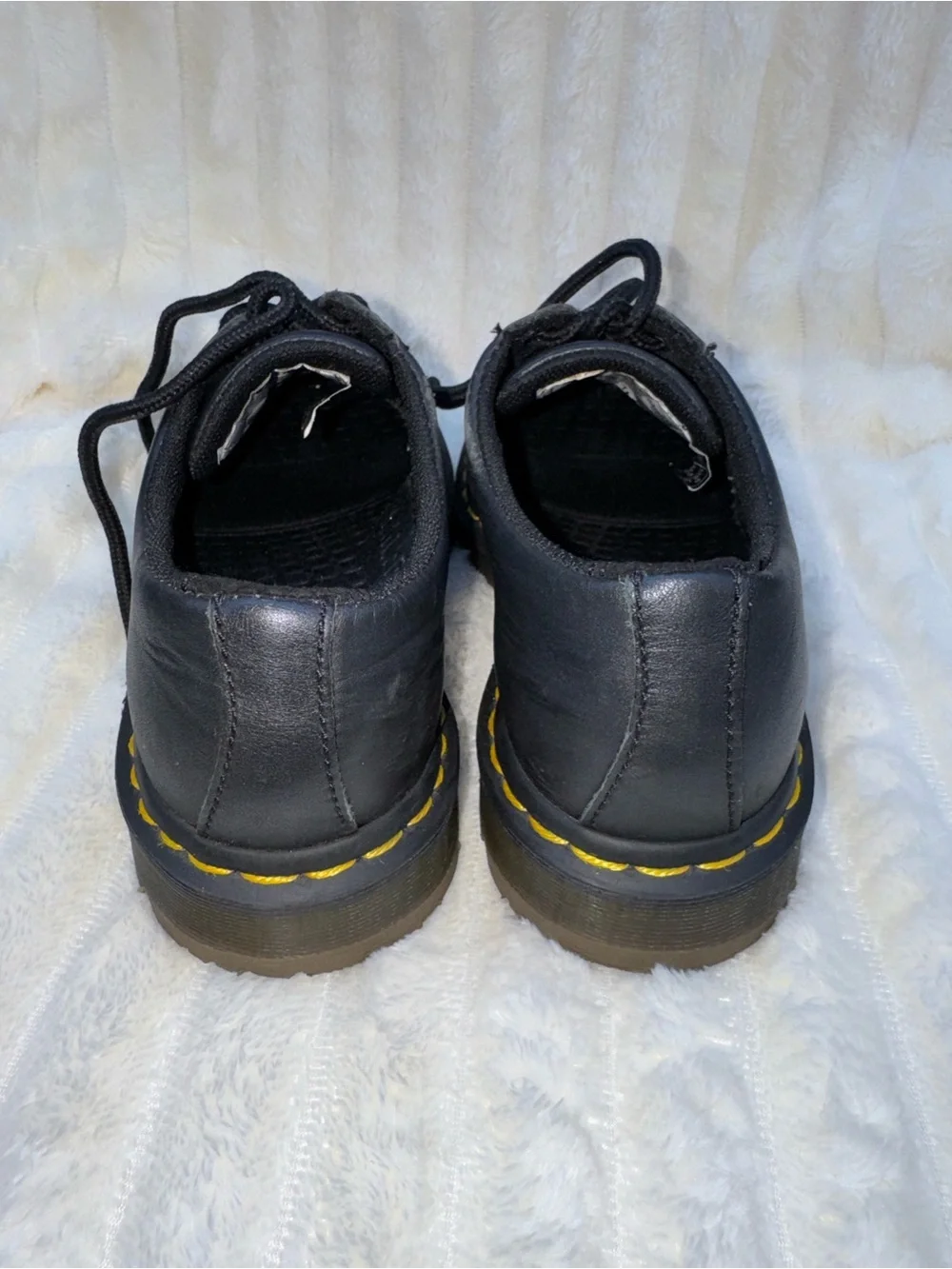 Dr. Martens Slip Resistant Leather Oxford Shoes Black US Men's 5/ Women's 6